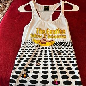 the beatles yellow submarine tank, size medium